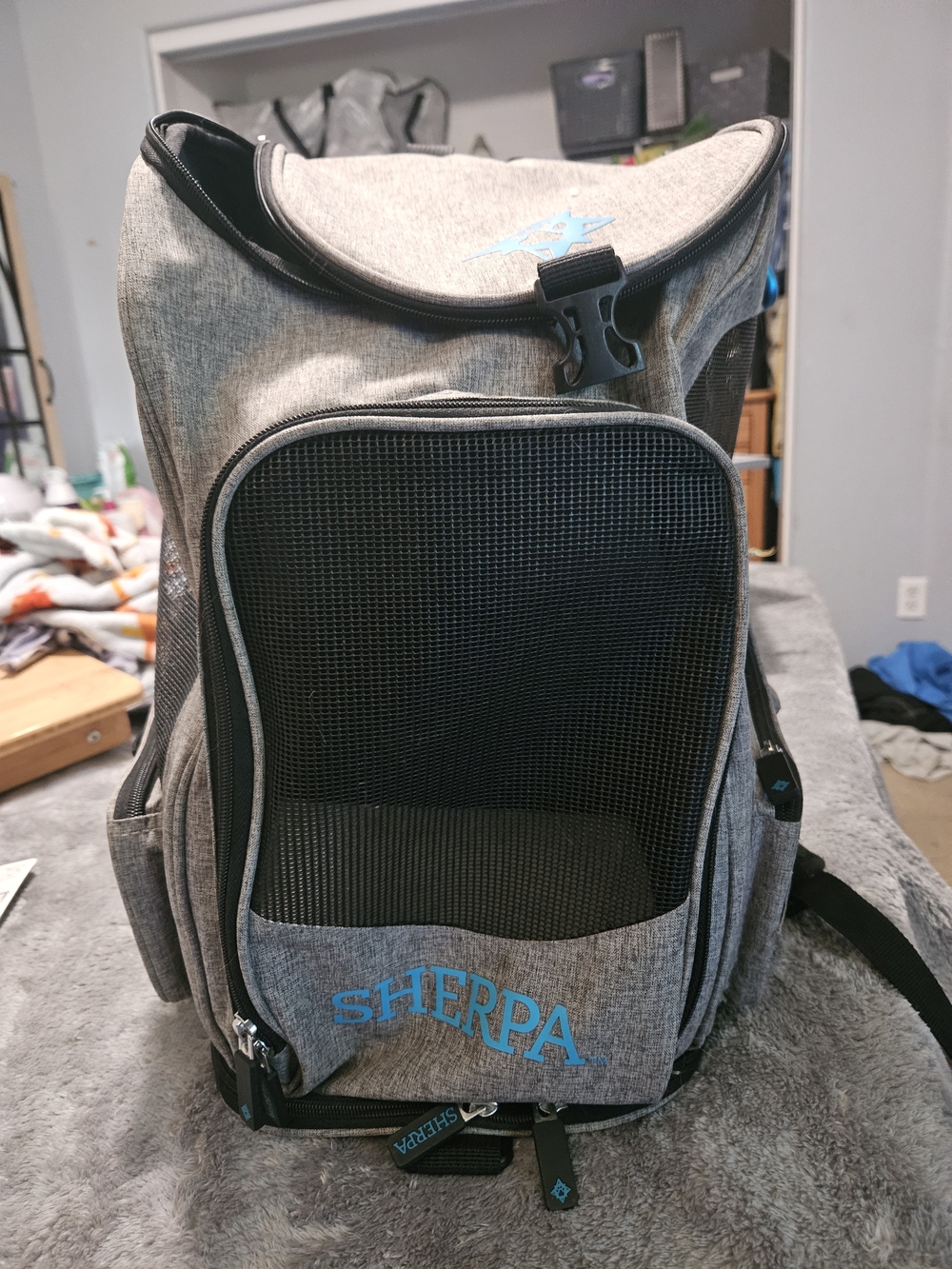 SHERPA Pet Carrier Backpack - Grey